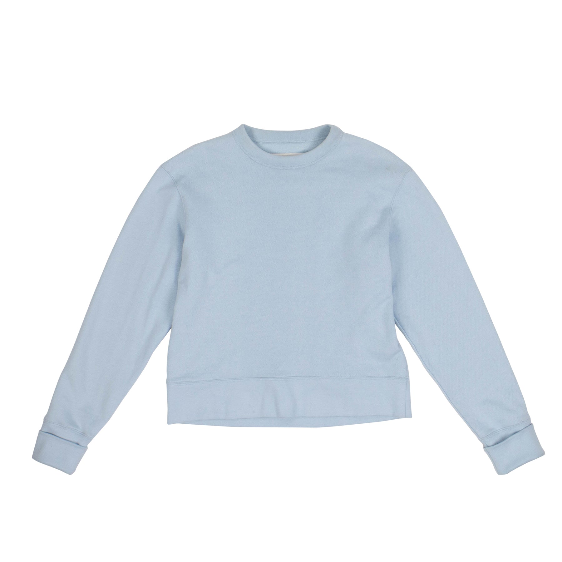 Sweatshirt zum Überziehen mit Rundhalsausschnitt – Blau