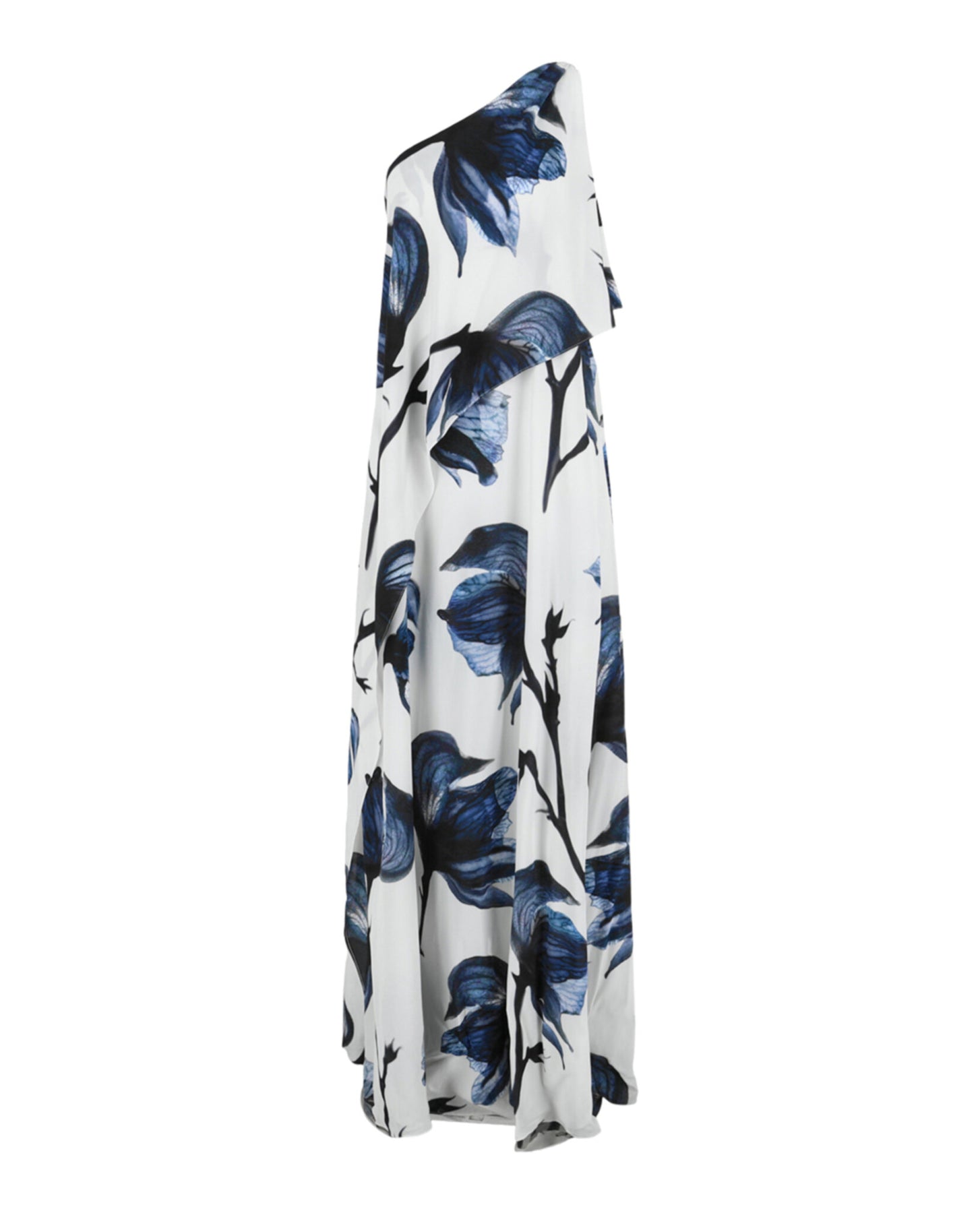Maxikleid – One-Shoulder, drapiert