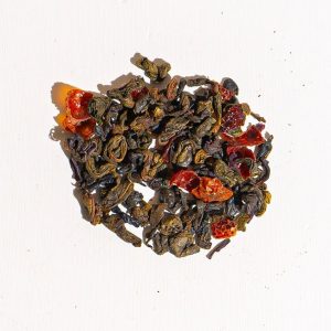Aromatisierter Heidelbeer-Grüntee