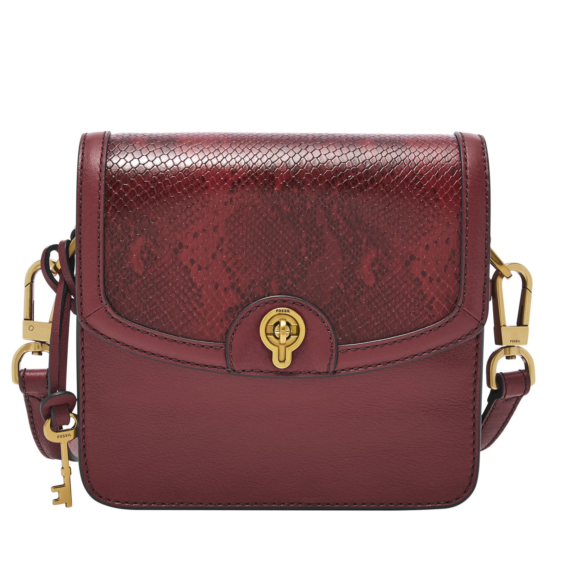 Fossil Ainsley LiteHide Umhängetasche – Damen, Leder, klein – 7151512748092