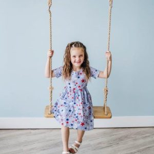 Schwingendes Kleid – Vintage, Sternenmuster