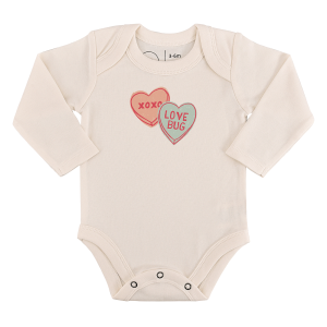 Langarm-Body mit Grafikmotiv „Candy Hearts“