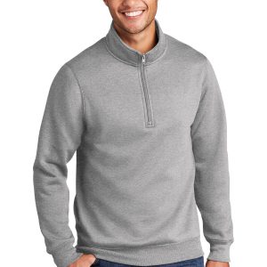 Port & Company Herren-Core-Fleece-Sweatshirt mit 1/4-Reißverschluss
