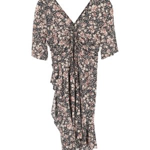 Isabel Marant bedrucktes Minikleid aus Viskose – Schwarz