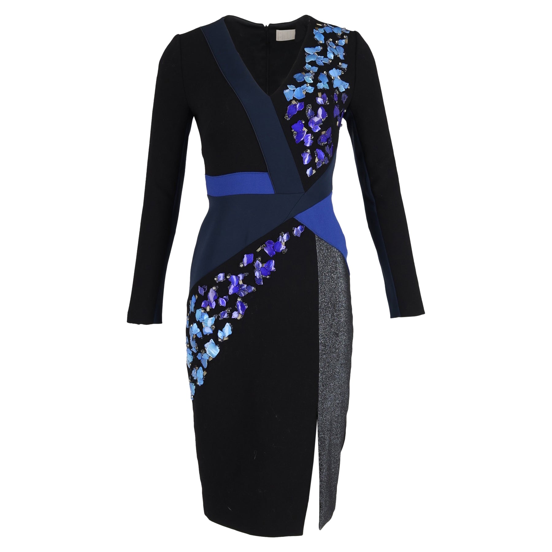 Peter Pilotto Aro-Midikleid aus Schurwolle – Schwarz