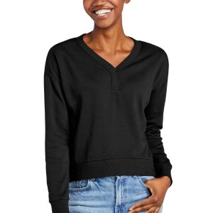 District Perfect Tri Sweatshirt – Damen, Fleece, V-Ausschnitt