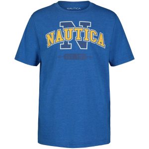 Nautica Jungen-T-Shirt mit Logo-Grafik – 8-20