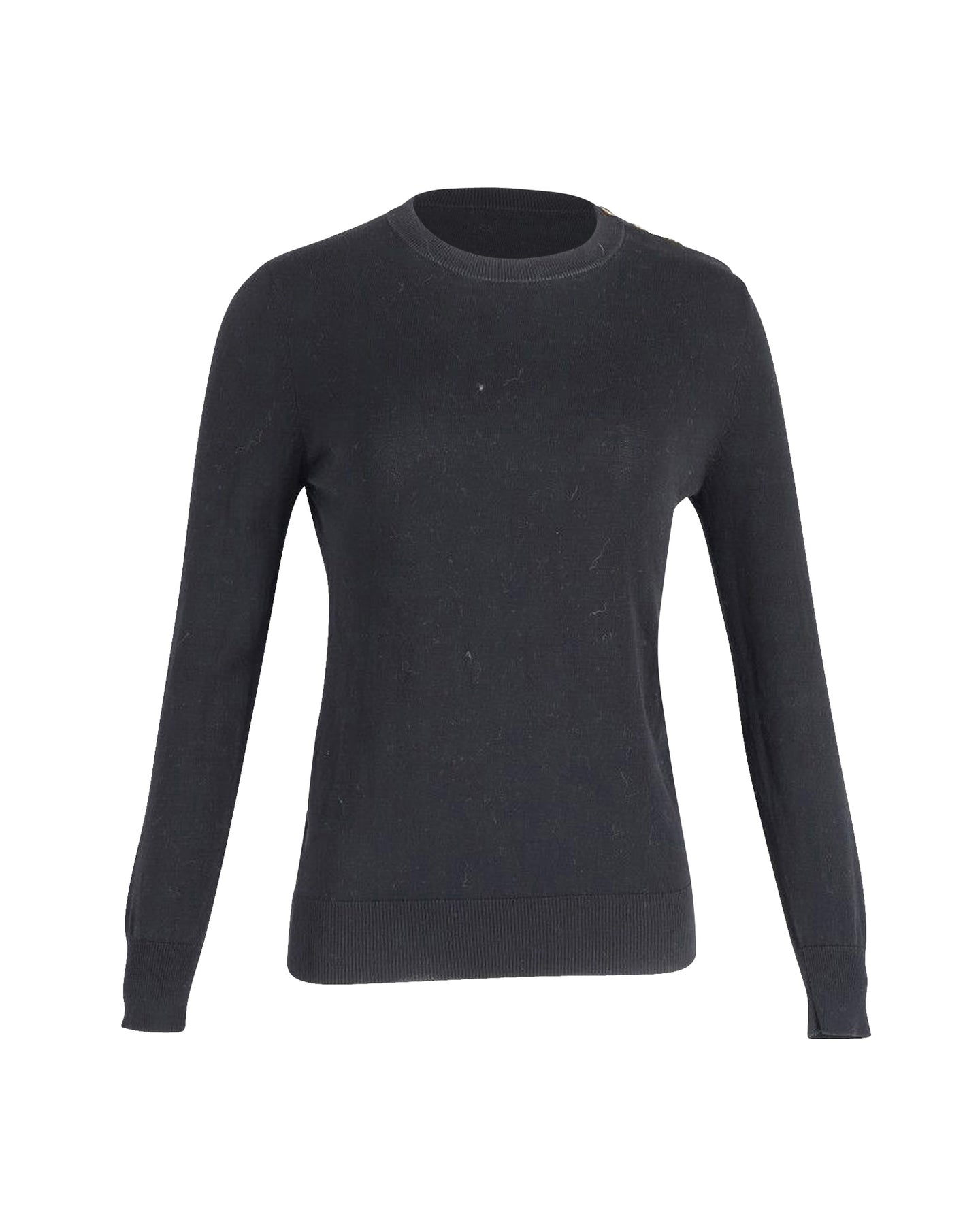 Givenchy Baumwollpullover mit Rundhalsausschnitt – Schwarz