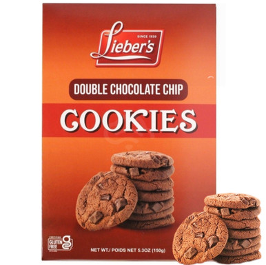 Lieber's Kekse – Double Chocolate, Chip, koscher für Pessach, 5.3 oz