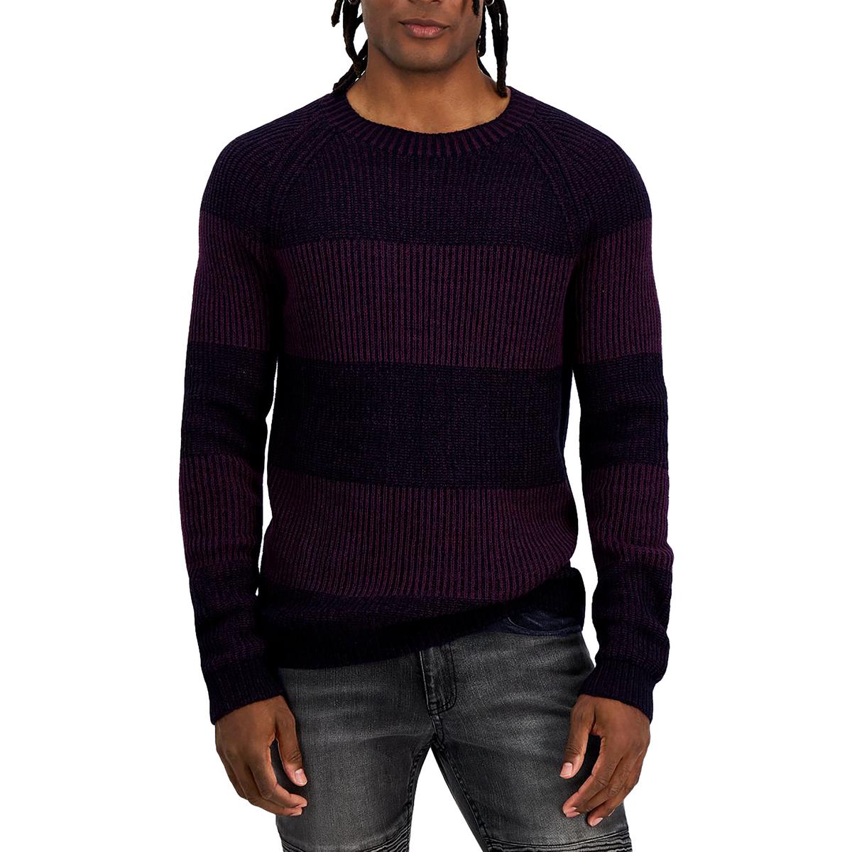 Gerippter Pullover mit Rundhalsausschnitt