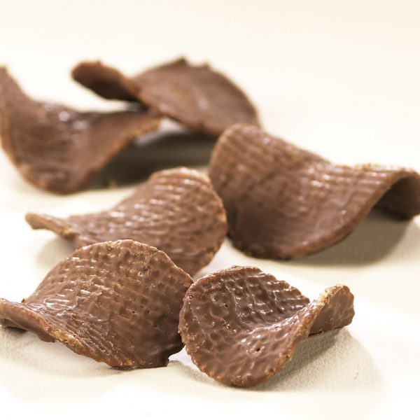 Asher's Kartoffelchips – mit Milchschokolade überzogen