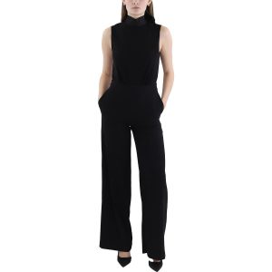 Jumpsuit – weites Bein, Stehkragen
