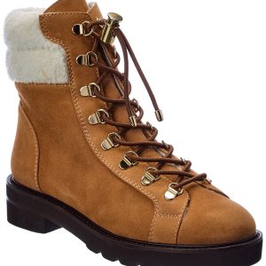Stuart Weitzman Stiefeletten – Veloursleder, Lammfell