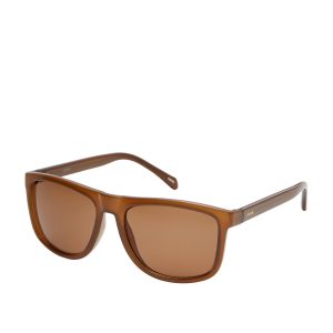 Fossil Herren-Sonnenbrille mit eckiger Form