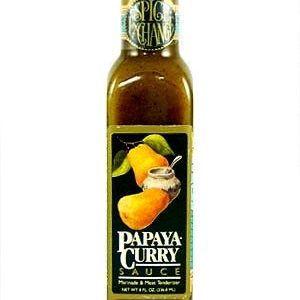 Papaya-Curry-Marinade und scharfe Sauce, 8oz