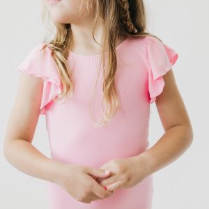 Trikot – Bubblegum-Rosa, Flatterärmel, Kurzarm – S/S