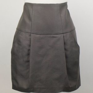 Damenrock aus Baumwollmischung – Grau – 7151345991740