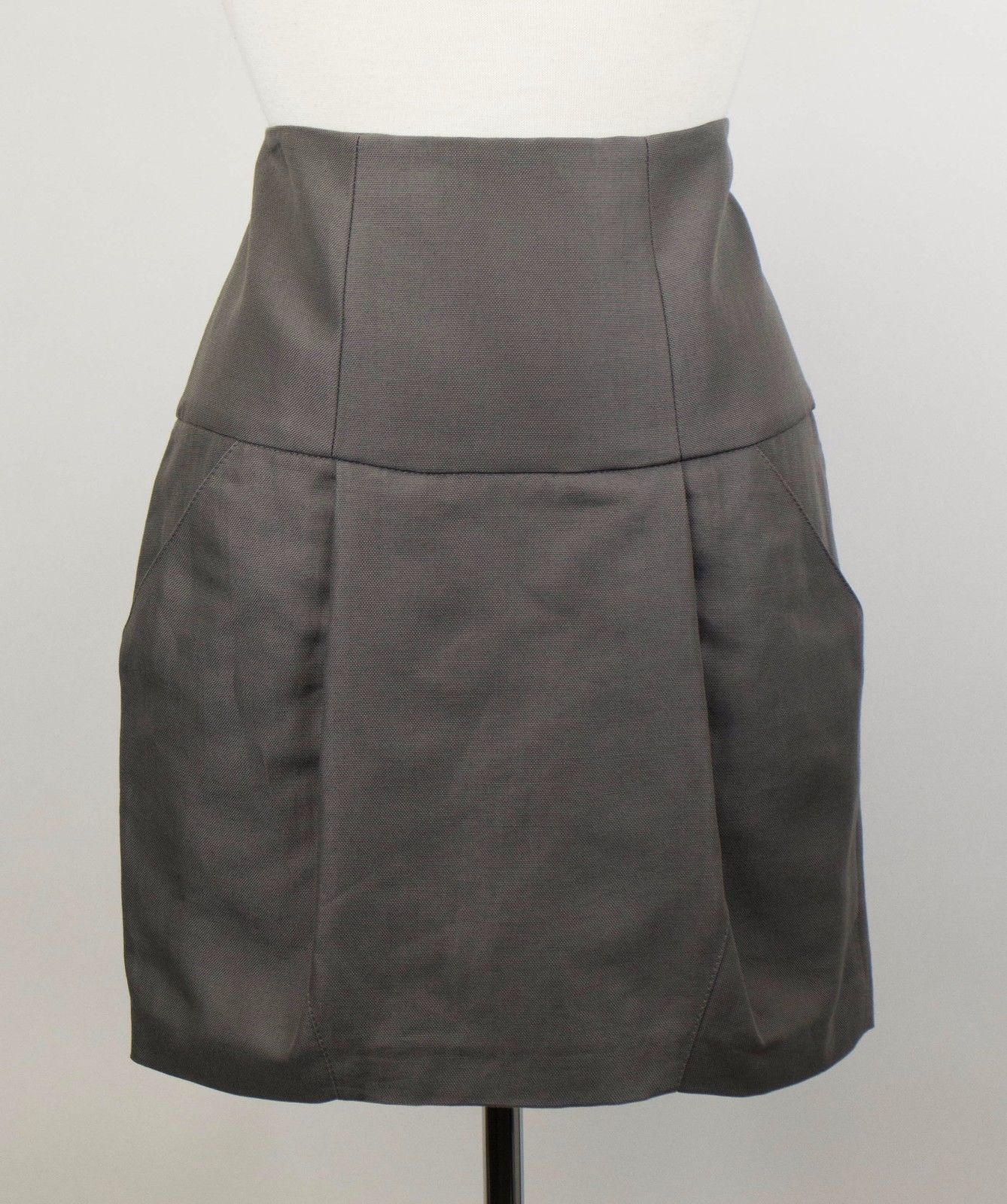 Damenrock aus Baumwollmischung – Grau – 7151345991740