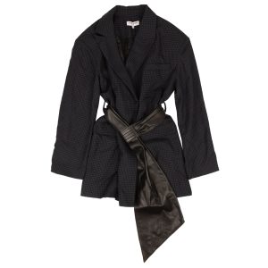 Opening Ceremony Blazer – mit Gürtel, Oversize, Marineblau