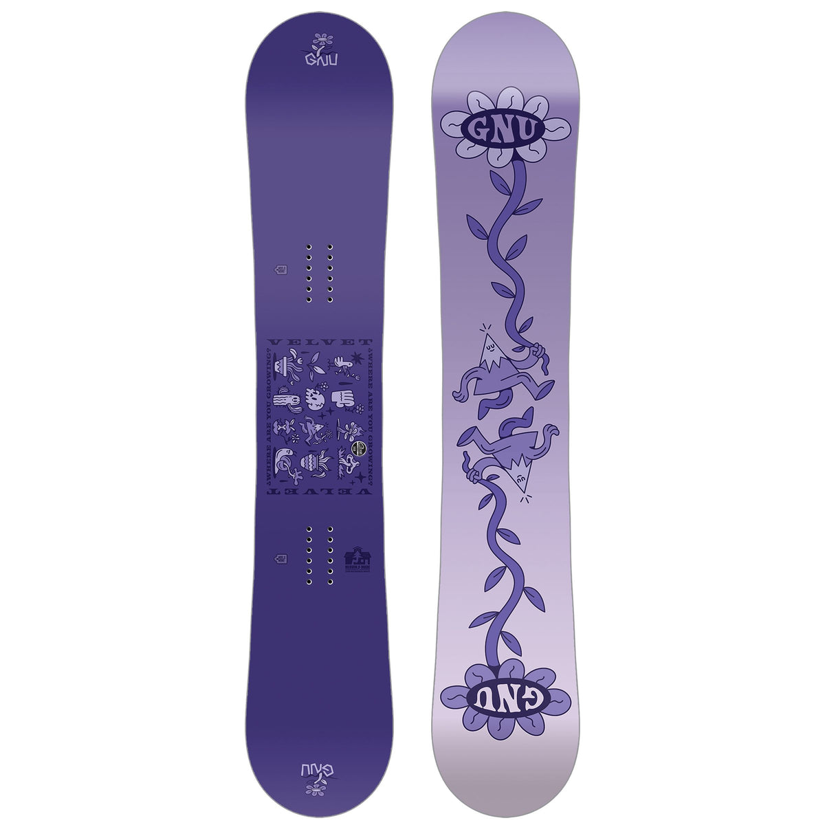 GNU Velvet Snowboard – 2025 / Damen