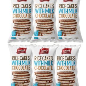 Lieber's Reiswaffeln mit Milchschokolade, 3.1 oz, 6er-Pack
