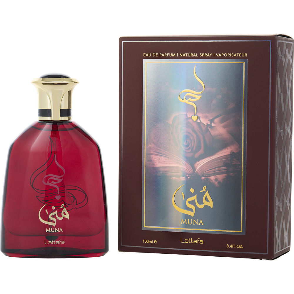 Lattafa Muna – Eau de Parfum – Spray, 3.4 Oz, Damen