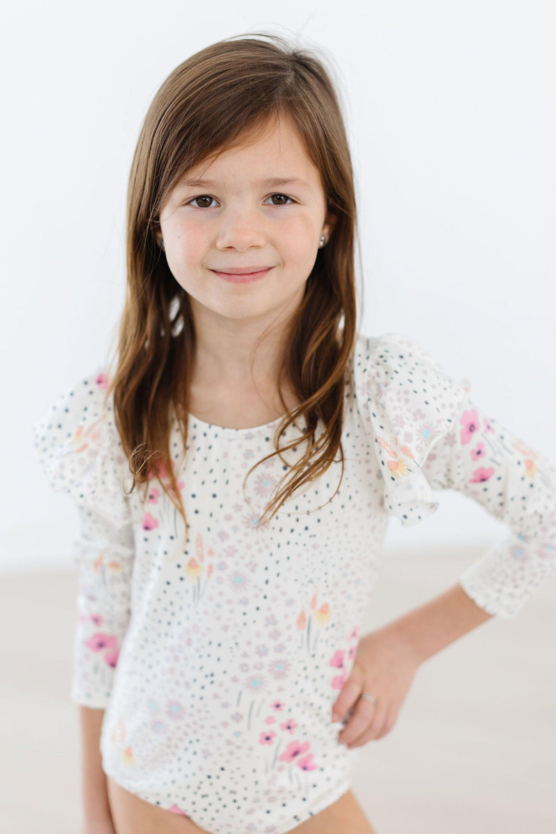 Whimsical Wildflowers Trikot – Flatterärmel, Langarm – L/S