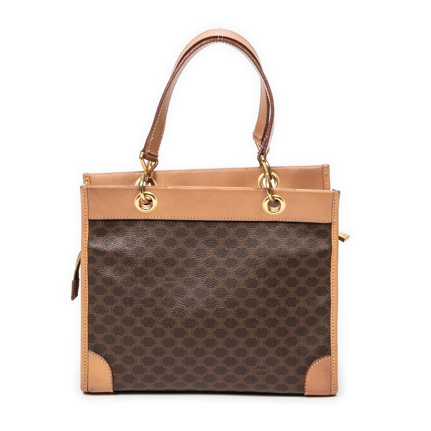 Quadratische Vintage-Handtasche mit Reißverschluss