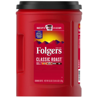 Folgers gemahlener Kaffee – klassisch, Röstung, mittlere Röstung, 43.5 oz
