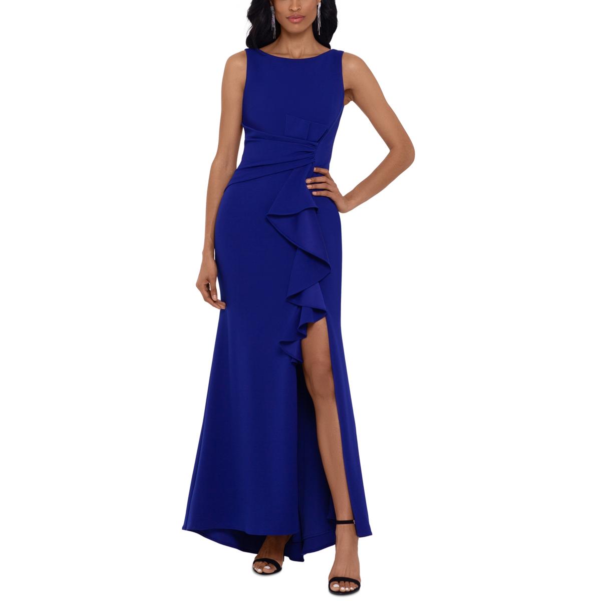 Kleid – gerafft, Seitenschlitz, Abendmode