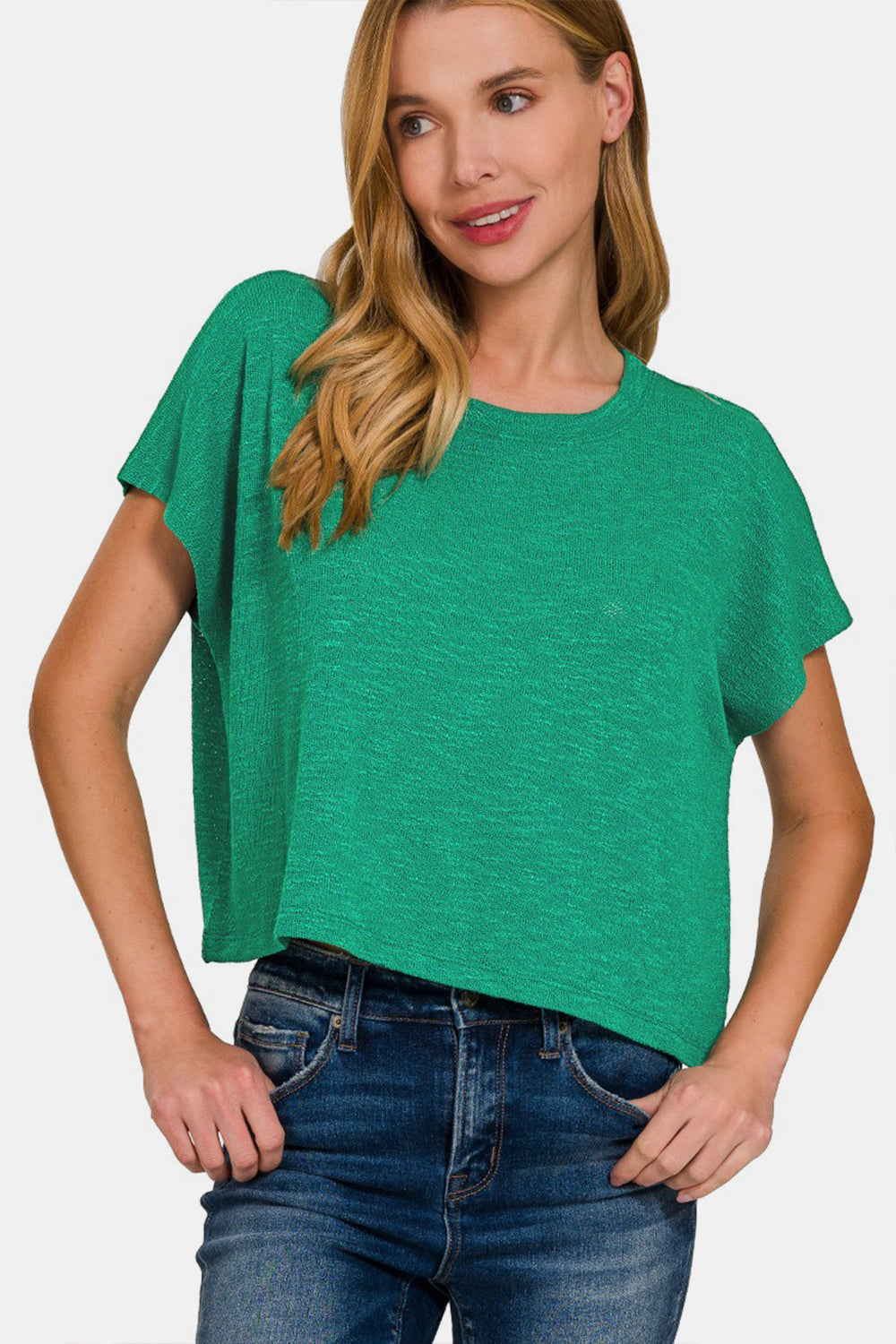 T-Shirt – Rundhalsausschnitt, Kurzarm