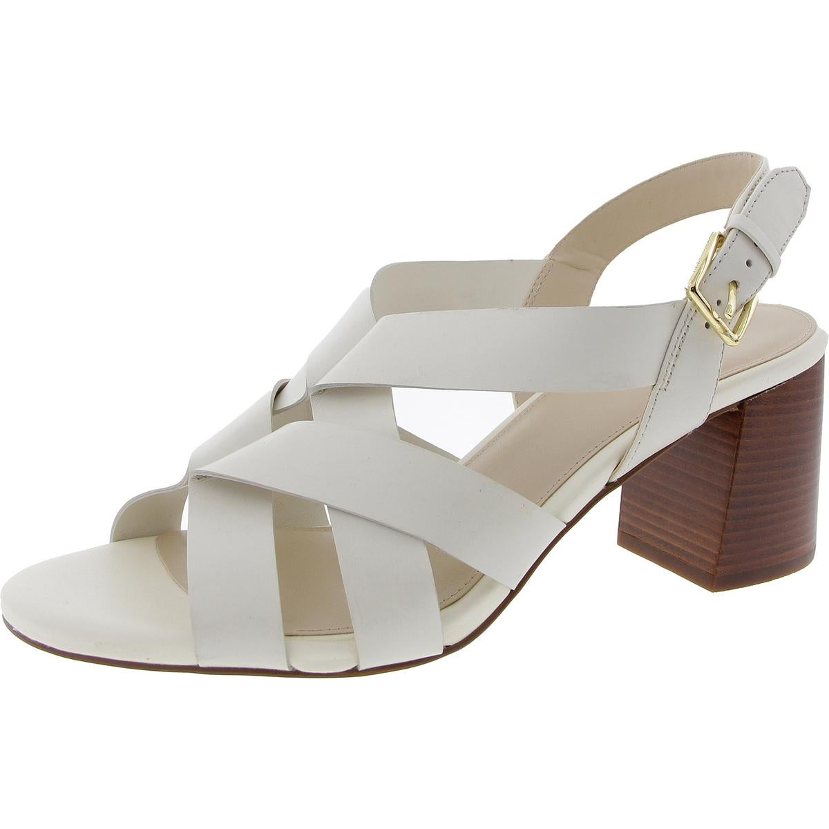 Absatzschuhe mit Fersenriemen und Schnalle