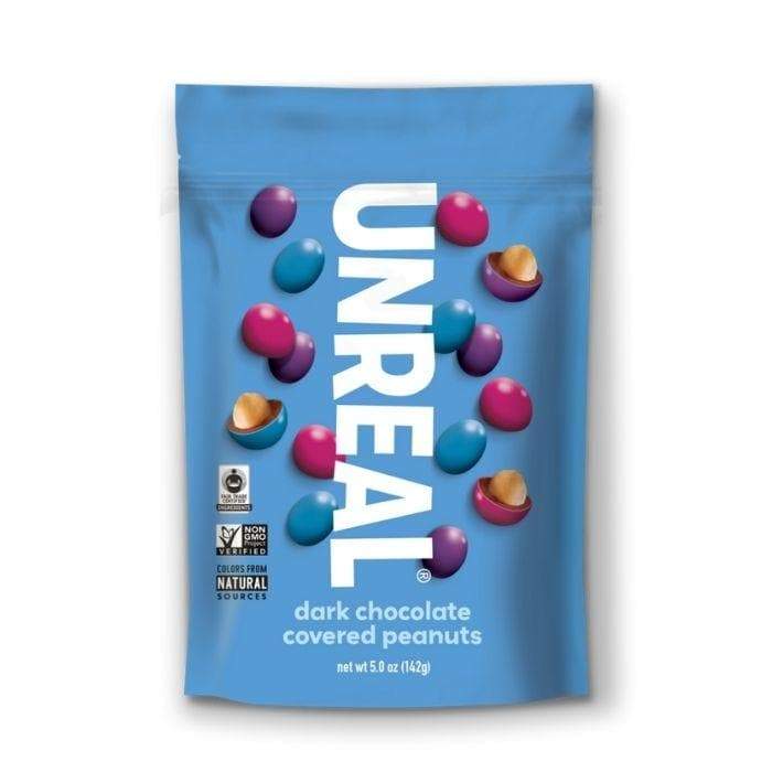 Unreal Erdnüsse – mit Zartbitterschokolade überzogen, 5oz