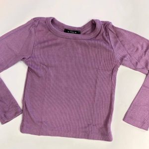 Top – Kinder, Langarm, Fliederfarben