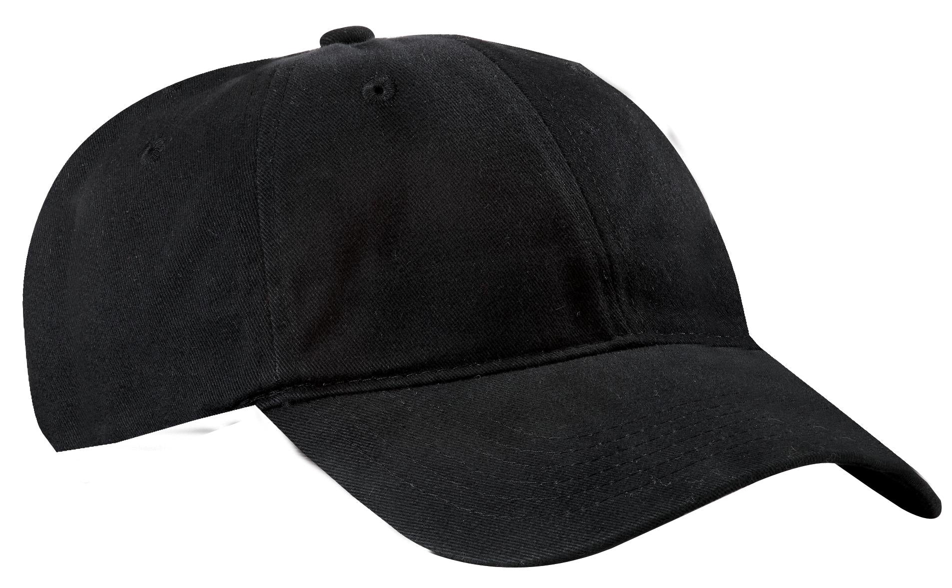 Port & Company Kopfbedeckung – Erwachsene, aufgeraut, Twill, flaches Profil