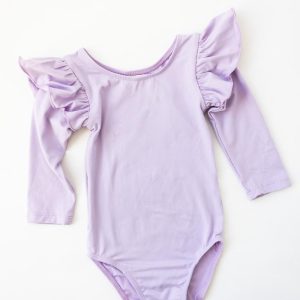 Trikot – Lavendel, Flatterärmel, Langarm – L/S