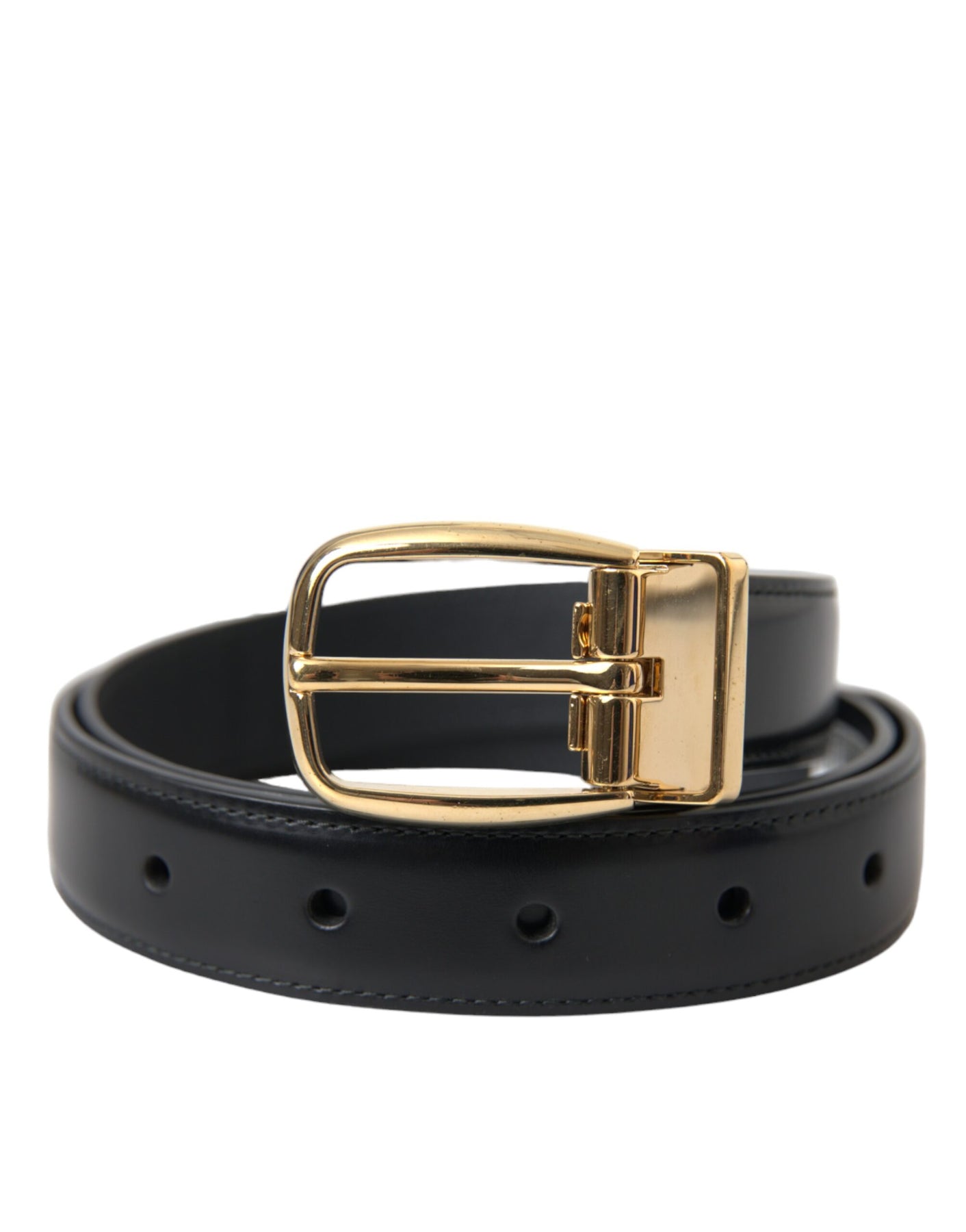 Dolce & Gabbana Damen-Kalbsledergürtel mit Metallschnalle – 7732497088572