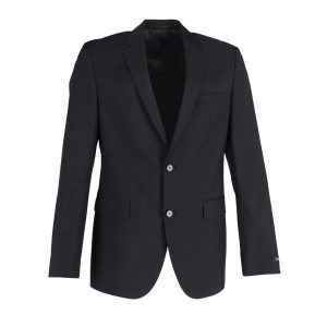Hugo Boss einreihiger Blazer aus Baumwolle – Schwarz