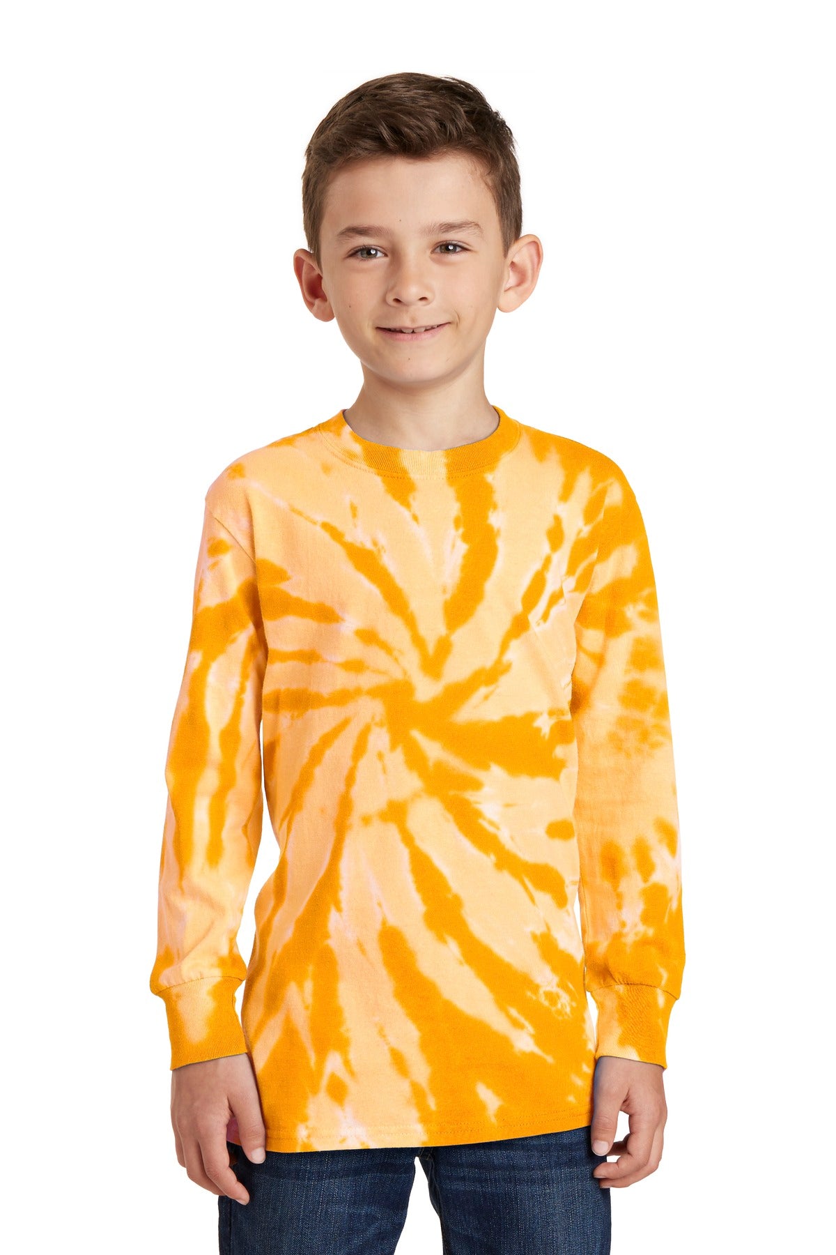 Port & Company Langarm-T-Shirt mit Batikmuster für Jugendliche – PC147YLS