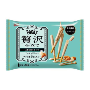Glico Pocky mit Mandeln, Milchschokolade und Nüssen, 20 Stück