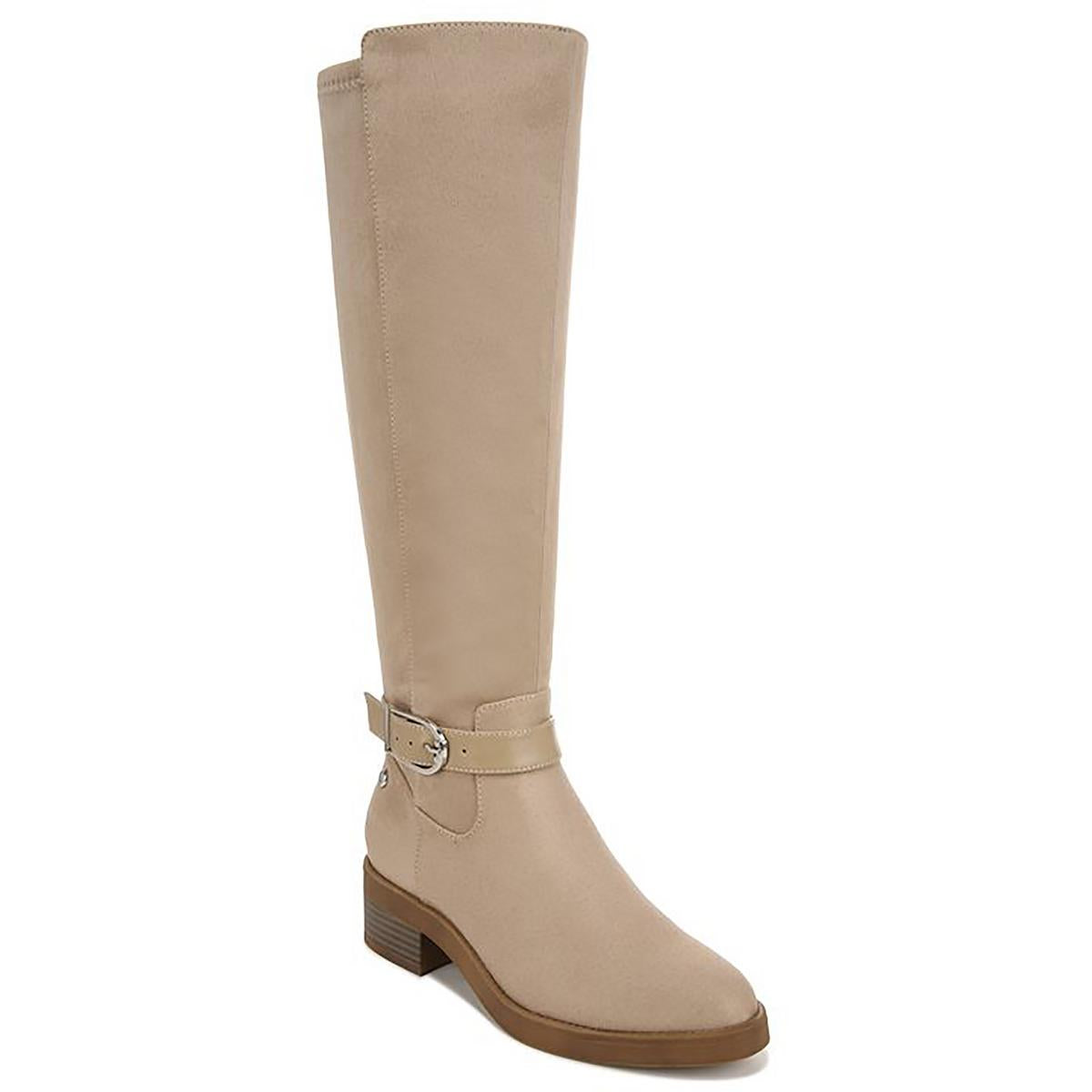 Brooks kniehohe Stiefel – Velourslederimitat, weiter Schaft
