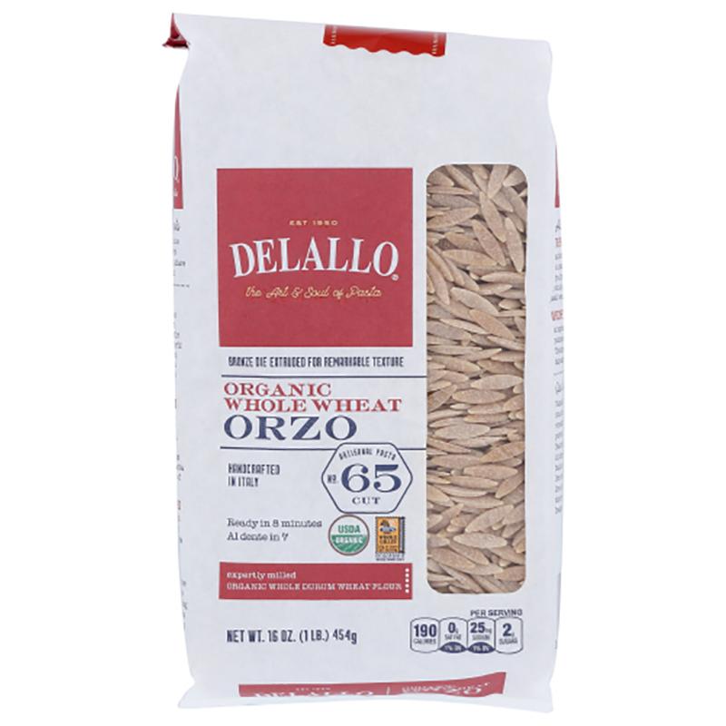 Delallo Orzo-Nudeln aus Vollkornweizen, 16oz