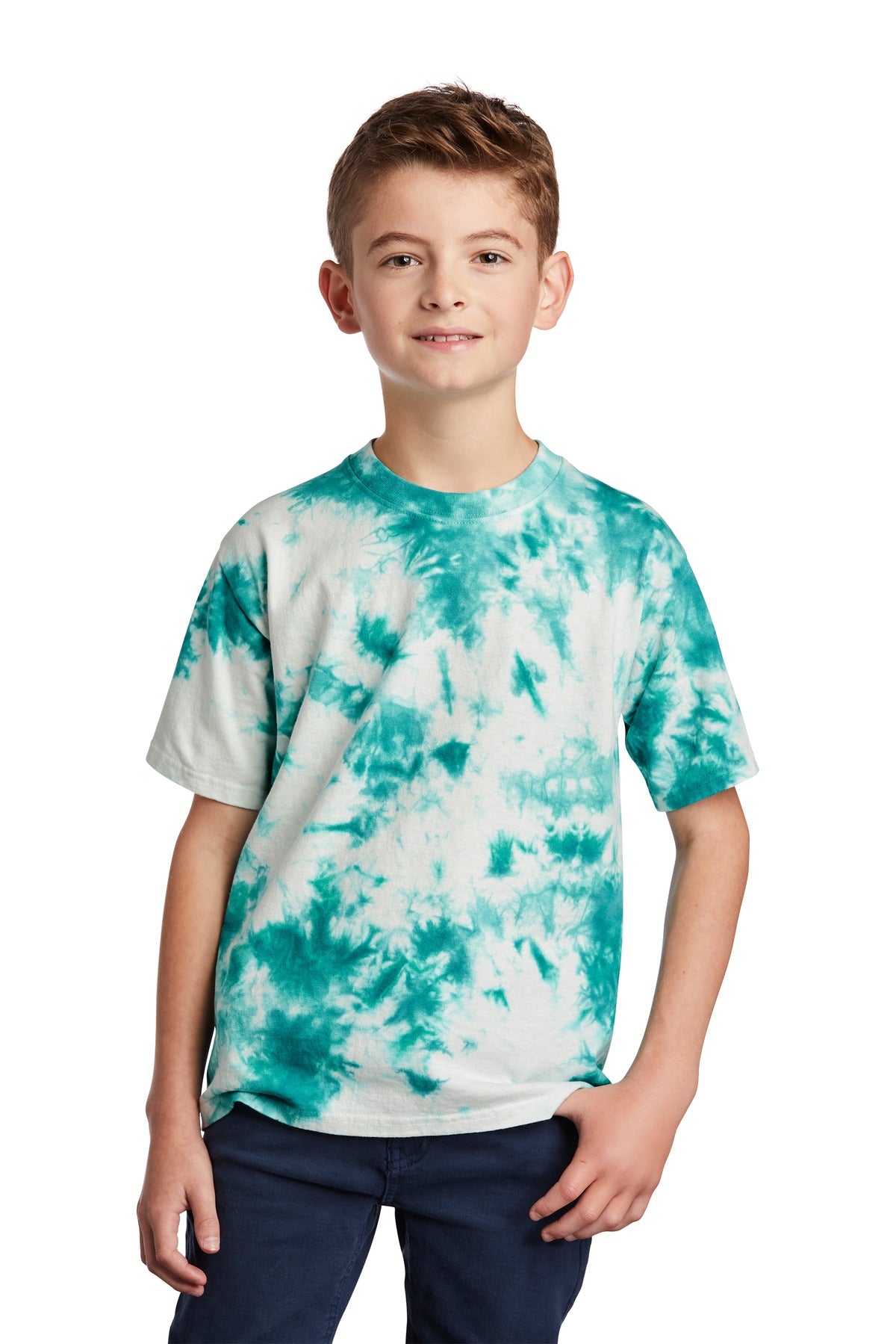 Port & Company Crystal T-Shirt – Jugendliche, Batikmuster