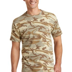 Port & Company Core T-Shirt – Herren, Baumwolle, Camouflage
