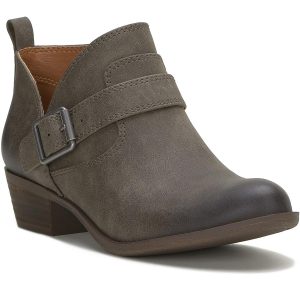 Stiefel – Damen, Cut-outs, spitze Schuhspitze, wadenlang