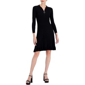 Strickkleid – Petite-Größen, gerippt, Viskose