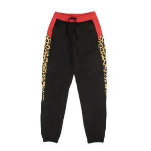 Marcelo Burlon Trainingshose – Leopardenmotiv, Schwarz, Rot