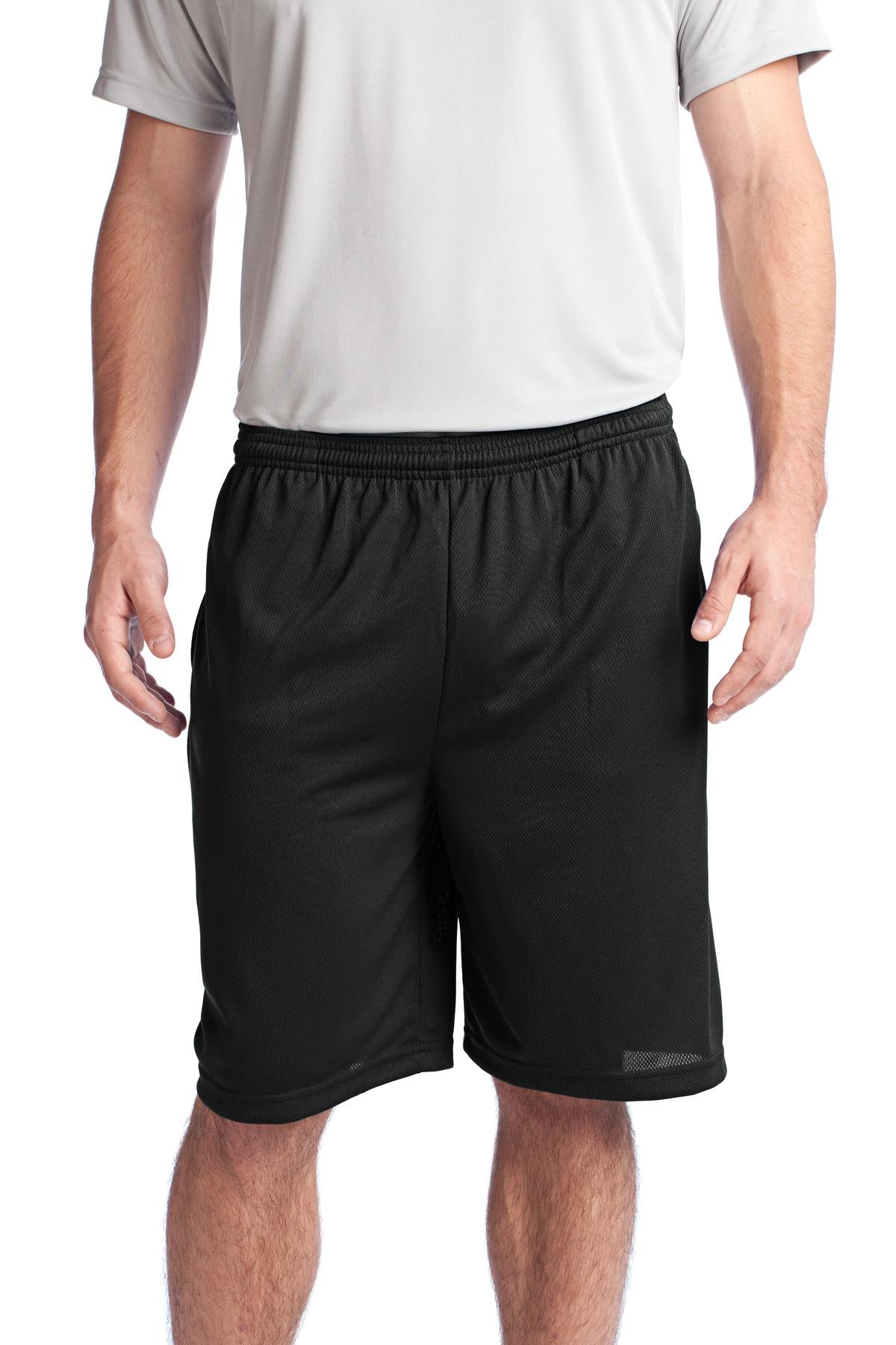 Sport-Tek PosiCharge Tough Shorts – Herren, Mesh, Taschen