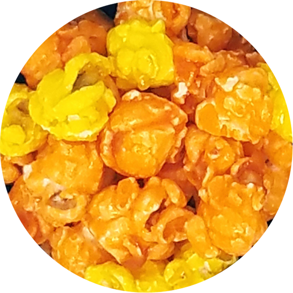 Popcorn mit Candy-Corn-Süßigkeitengeschmack