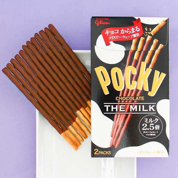 Pocky Keksstäbchen – extra, reichhaltig, Milchschokolade